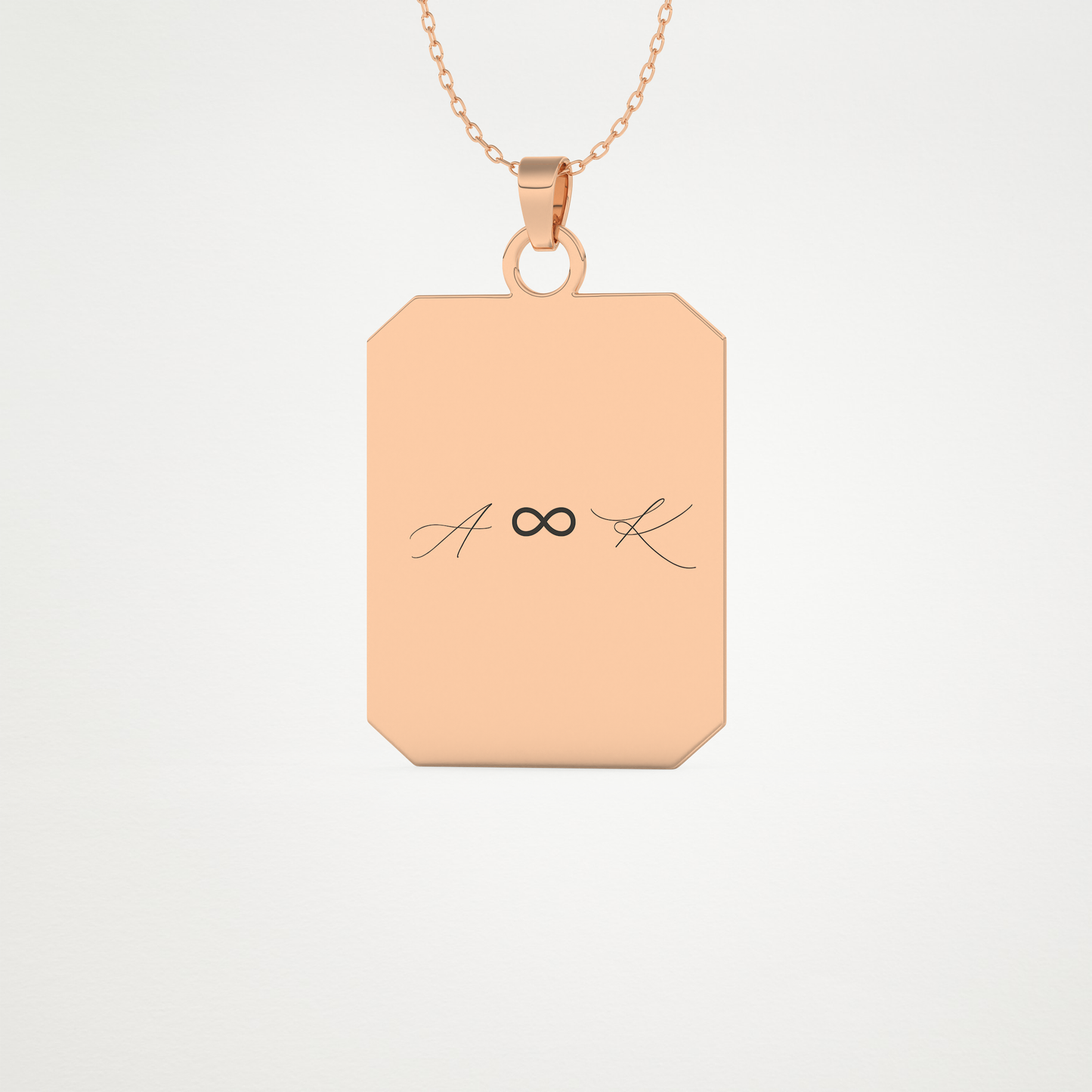 Custom Photo Printed Pendant Necklace – 14K/18K Gold & 925 Silver 14
