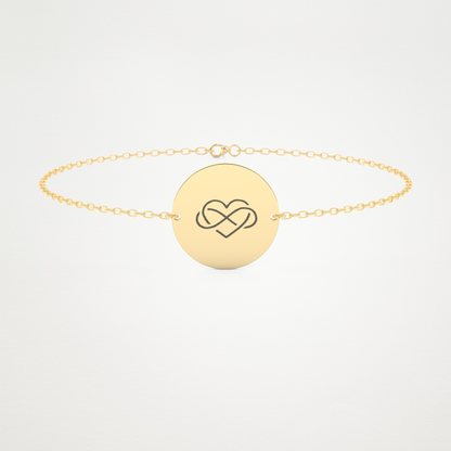 Custom Engraved Bracelet – 14K/18K Gold & 925 Silver 9