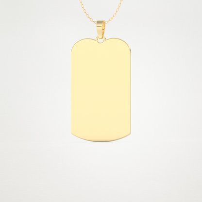Custom Photo Printed Pendant Necklace – 14K/18K Gold & 925 Silver 9