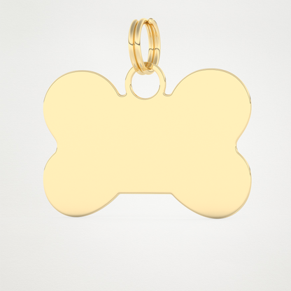 Custom Name Engraved Keychain For Dog – 14K/18K Gold & 925 Silver 9