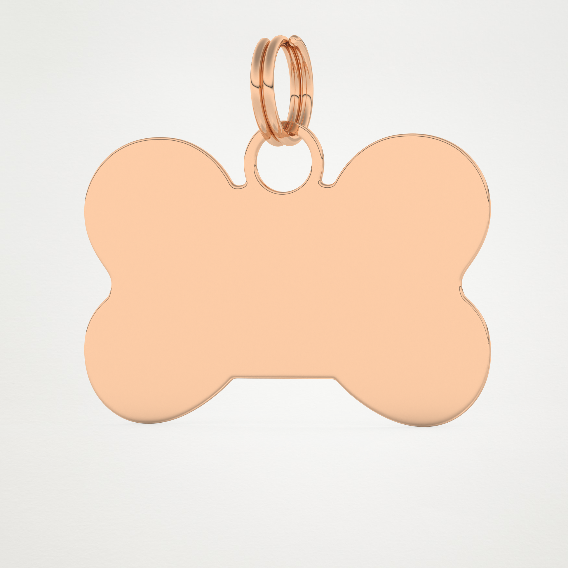 Custom Name Engraved Keychain For Dog – 14K/18K Gold & 925 Silver 14