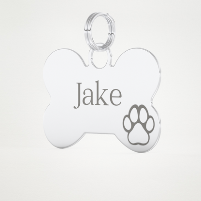 Custom Name Engraved Keychain For Dog – 14K/18K Gold & 925 Silver 2