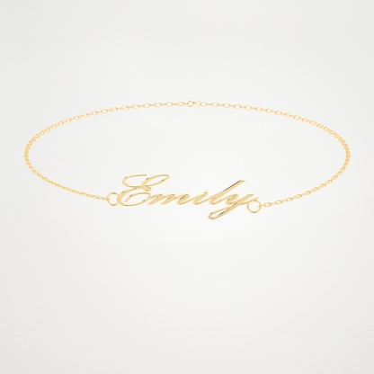 Custom Personalized Name Bracelet – 14K/18K Gold & 925 Silver 4