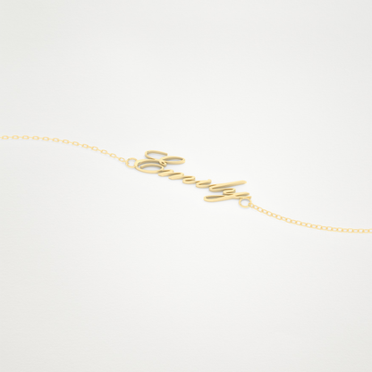 Custom Personalized Name Bracelet – 14K/18K Gold & 925 Silver 5