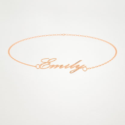 Custom Personalized Name Bracelet – 14K/18K Gold & 925 Silver 7