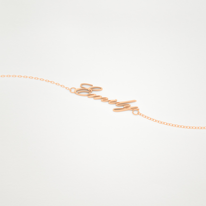 Custom Personalized Name Bracelet – 14K/18K Gold & 925 Silver 8
