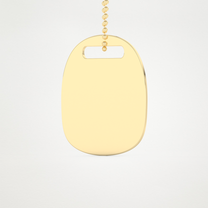 Custom Personalized Fingerprint Pendant Necklace – 14K/18K Gold & 925 Silver 9