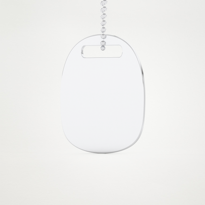 Custom Personalized Fingerprint Pendant Necklace – 14K/18K Gold & 925 Silver 4