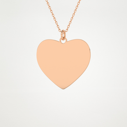 Custom Photo Printed Pendant Necklace – 14K/18K Gold & 925 Silver 15