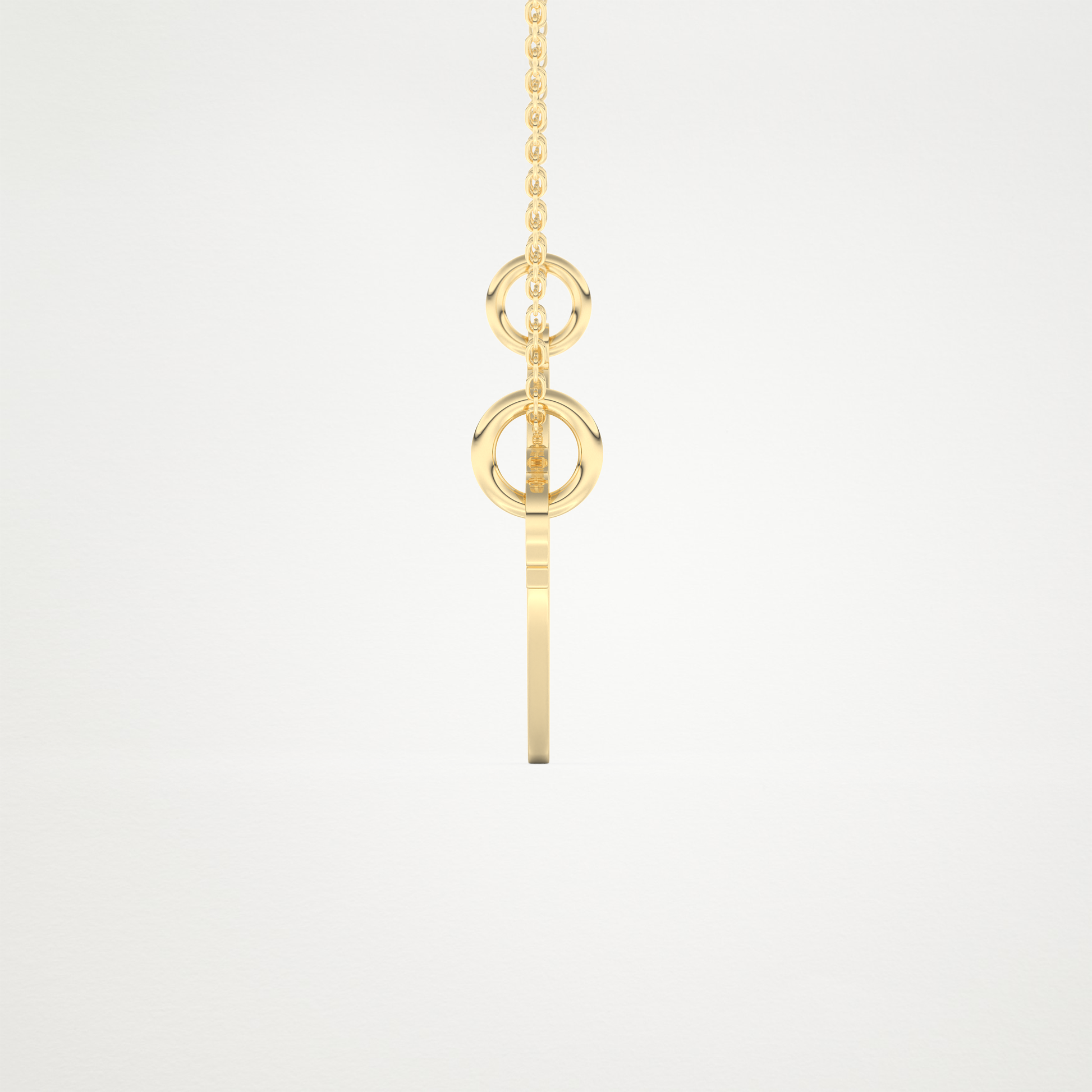 Custom Heart and Key Matching Necklace Set – 14K/18K Gold & 925 Silver 8
