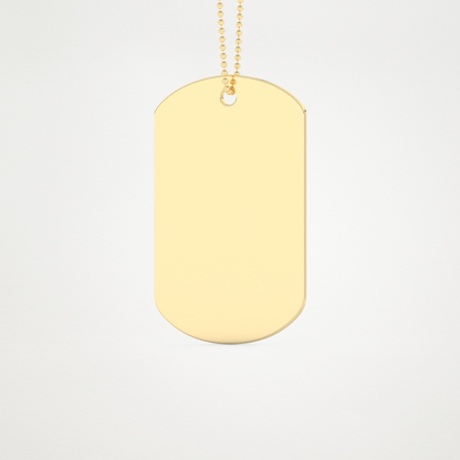Custom Personalized Fingerprint Pendant Necklace – 14K/18K Gold & 925 Silver 8