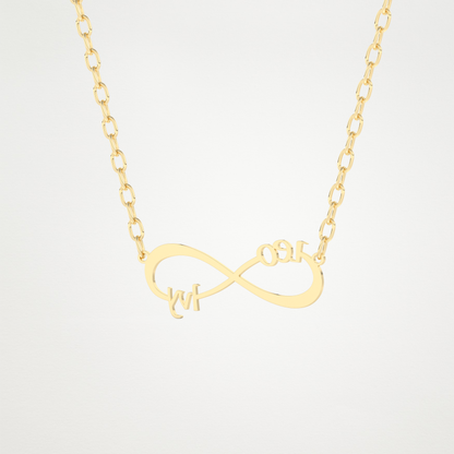 Custom Personalized Infinity Pendant Necklace – 14K/18K Gold & 925 Silver 9