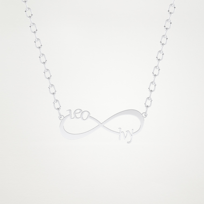 Custom Personalized Infinity Pendant Necklace – 14K/18K Gold & 925 Silver 1