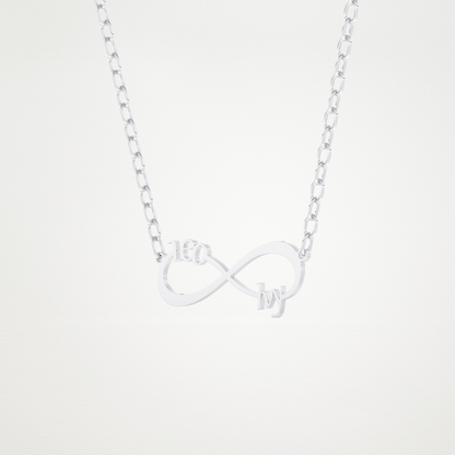 Custom Personalized Infinity Pendant Necklace – 14K/18K Gold & 925 Silver 2