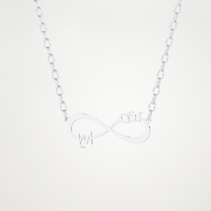Custom Personalized Infinity Pendant Necklace – 14K/18K Gold & 925 Silver 4