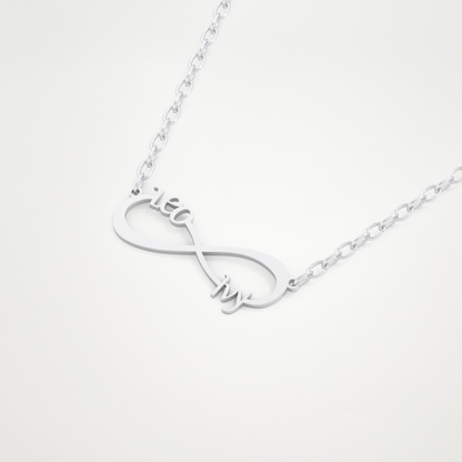 Custom Personalized Infinity Pendant Necklace – 14K/18K Gold & 925 Silver 5
