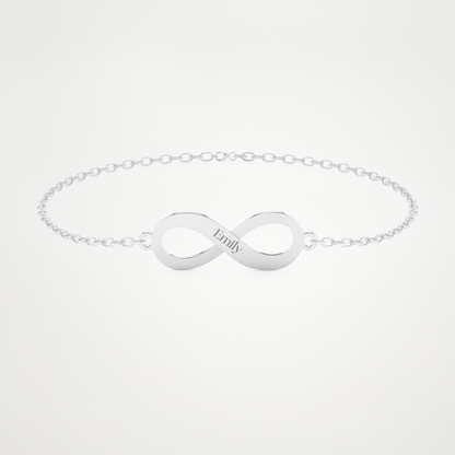 Custom Infinity Bracelet – 14K/18K Gold & 925 Silver 1