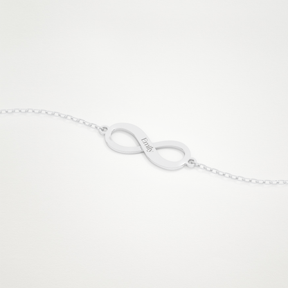 Custom Infinity Bracelet – 14K/18K Gold & 925 Silver 2