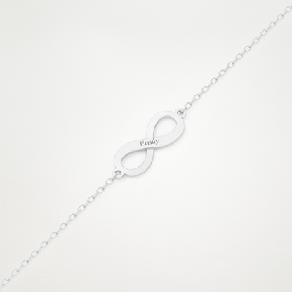 Custom Infinity Bracelet – 14K/18K Gold & 925 Silver 3