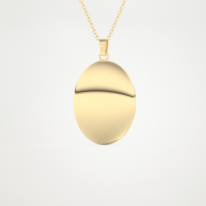 Custom Photo Mini Locket Necklace – 14K/18K Gold & 925 Silver 9