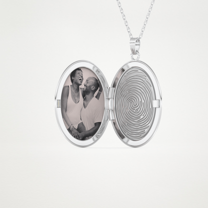 Custom Photo Mini Locket Necklace – 14K/18K Gold & 925 Silver 2