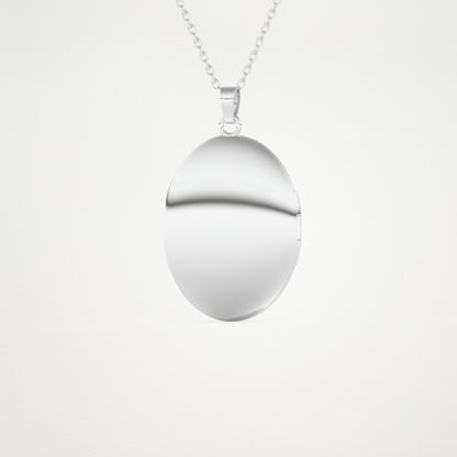 Custom Photo Mini Locket Necklace – 14K/18K Gold & 925 Silver 5