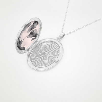 Custom Photo Mini Locket Necklace – 14K/18K Gold & 925 Silver 4