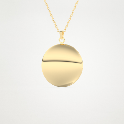 Custom Photo & Customized Engraving Locket Necklace – 14K/18K Gold & 925 Silver 9