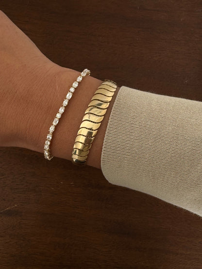 4.5 TCW Multi Stones Moissanite Diamond Tennis Bracelet