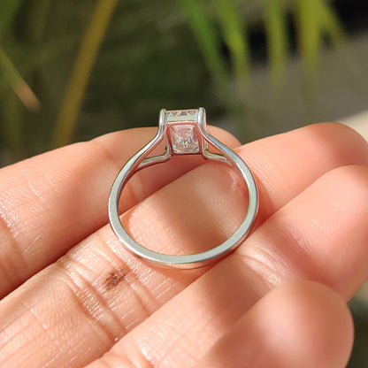 Open Gallery Emerald Cut Diamond Solitaire Ring