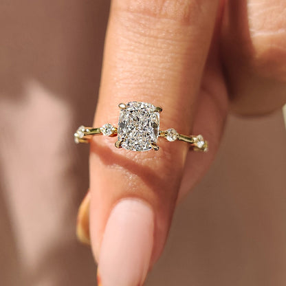 Cushion Cut Seven Stone Diamond Ring