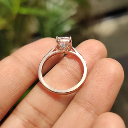 Elongated Cushion Cut Diamond Engagement Ring