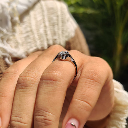 Oval Diamond Engagement Ring In Solitaire Style