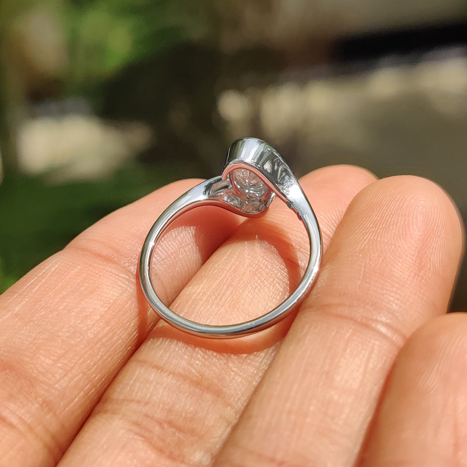 Oval Diamond Engagement Ring In Solitaire Style