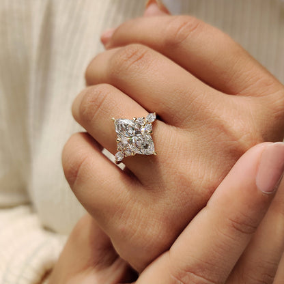 Marquise Diamond Engagement Ring In Muse Setting