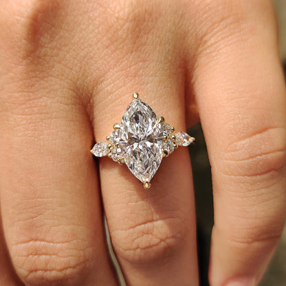 Marquise Diamond Engagement Ring In Muse Setting