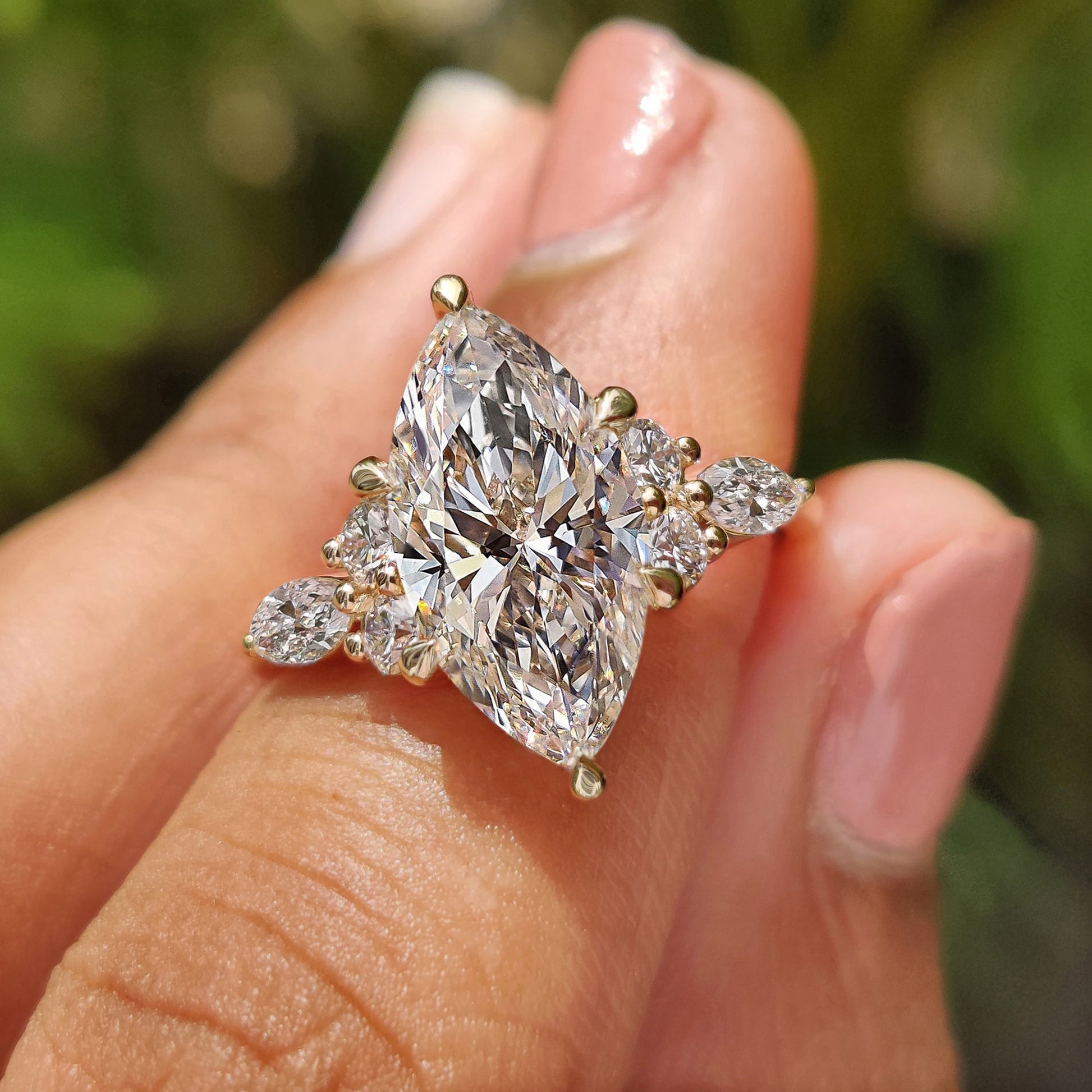 Marquise Diamond Engagement Ring In Muse Setting