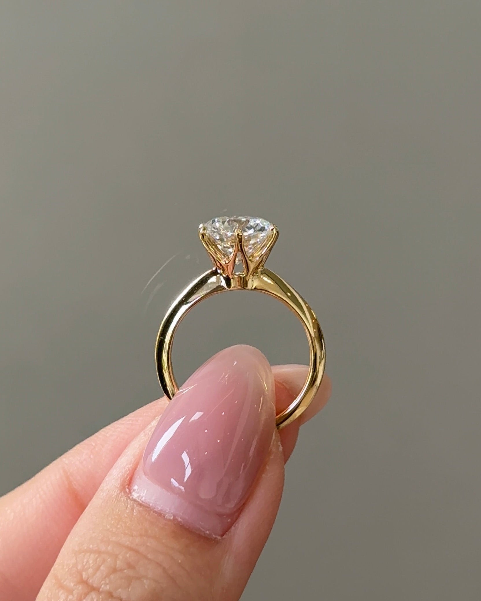 Marquise Shaped Three Stone Lab Grown Diamond Engagement Ring