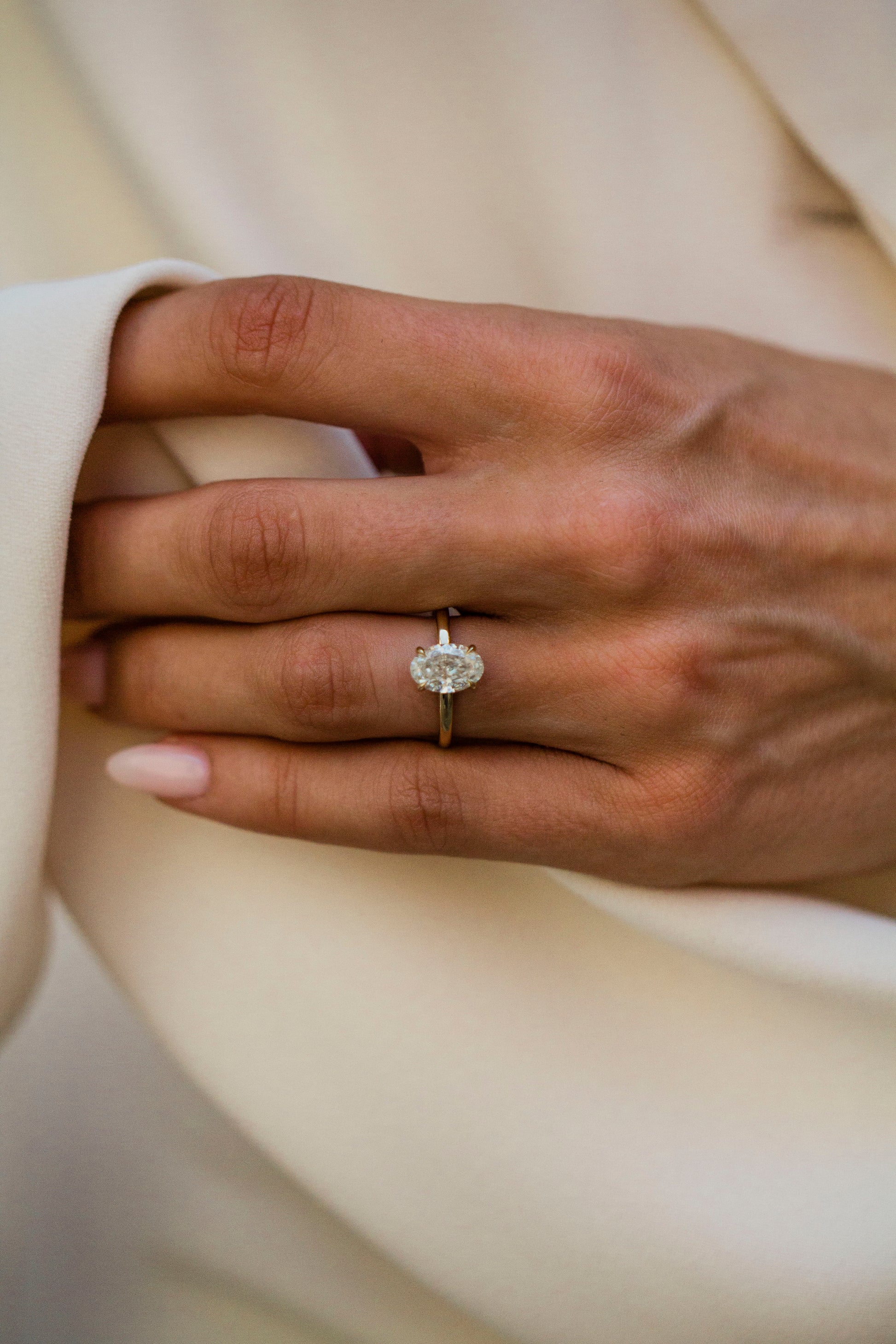 2.9 Carats Emerald Pave Styled Moissanite Engagement Ring