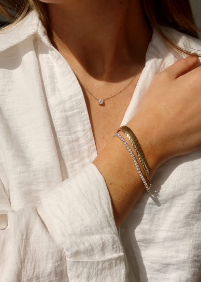 4 TCW Round Moissanite Diamond Tennis Bracelet