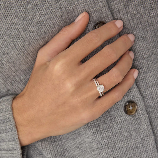 Timeless 1.3 CT Round Cut Solitaire Styled Moissanite Diamond Engagement Ring