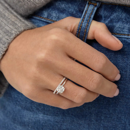 Timeless 1.3 CT Round Cut Solitaire Styled Moissanite Diamond Engagement Ring