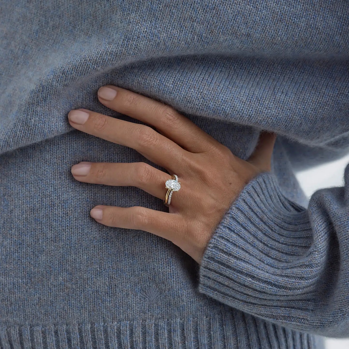 Timeless 2 CT Oval Cut Solitaire Styled Moissanite Diamond Engagement Ring