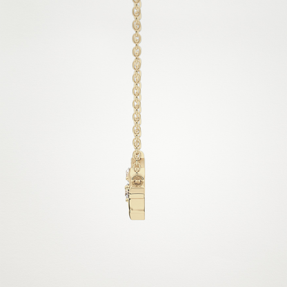 Beautiful 0.7 CT Moissanite Branch Style Necklace in 14K or 18K Solid Gold – DEF Color, VVS Clarity