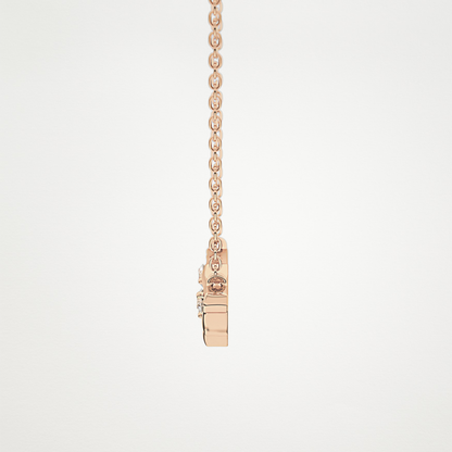 Beautiful 0.7 CT Moissanite Branch Style Necklace in 14K or 18K Solid Gold – DEF Color, VVS Clarity