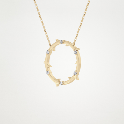 0.9 CT Moissanite Round Shaped Necklace in 14K or 18K Solid Gold – DEF Color, VVS Clarity