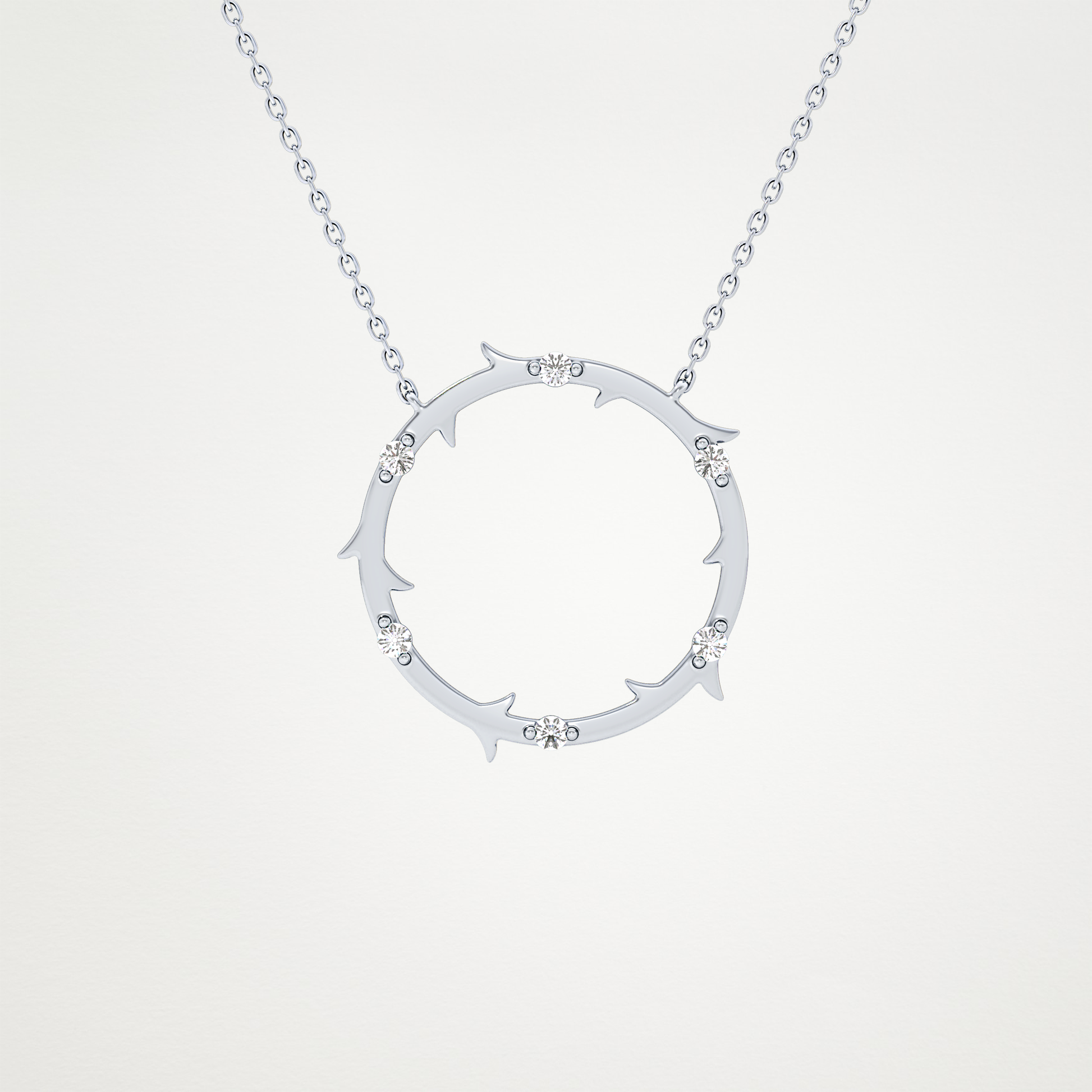 0.9 CT Moissanite Round Shaped Necklace in 14K or 18K Solid Gold – DEF Color, VVS Clarity