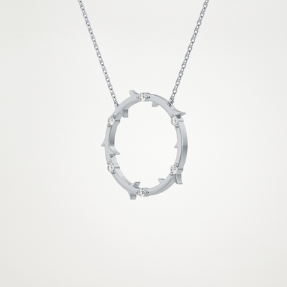 0.9 CT Moissanite Round Shaped Necklace in 14K or 18K Solid Gold – DEF Color, VVS Clarity