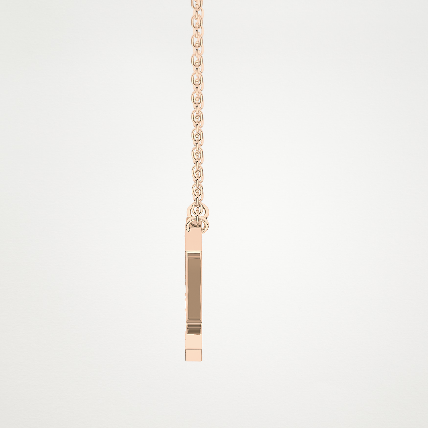0.28 CT Moissanite Z-Shaped Necklace in 14K or 18K Solid Gold – DEF Color, VVS Clarity