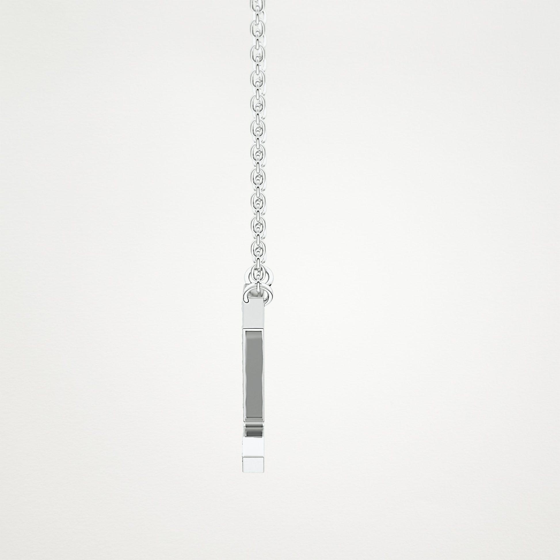 0.28 CT Moissanite Z-Shaped Necklace in 14K or 18K Solid Gold – DEF Color, VVS Clarity